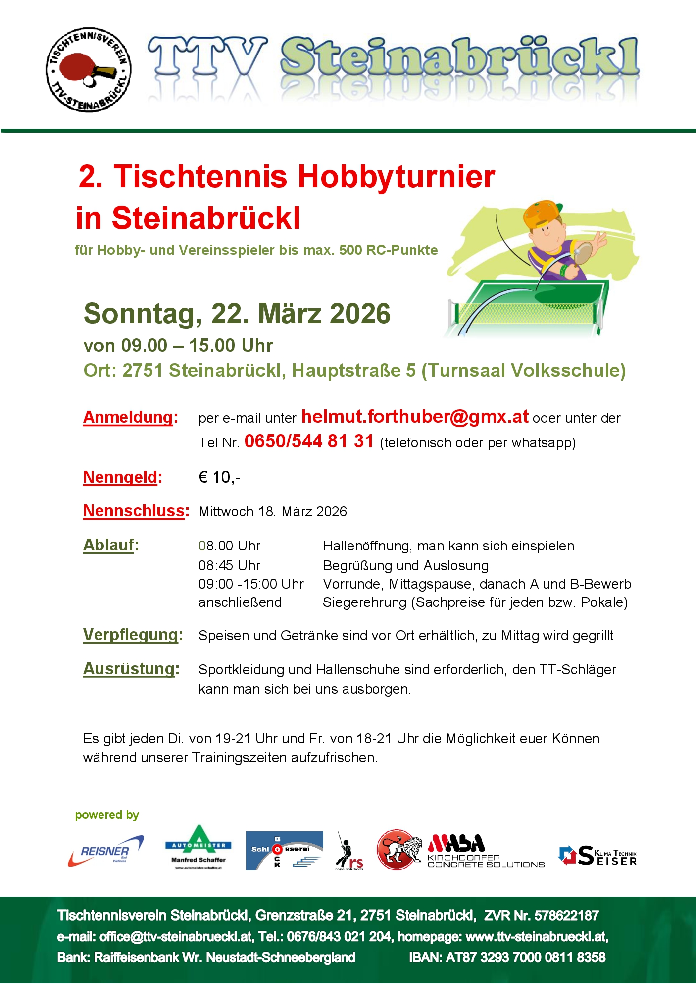 2 Hobbyturnier Steinabrckl 2026